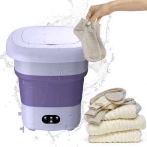 Portable Foldable Mini Washing Machine – Compact Washer for Travel & Small Spaces