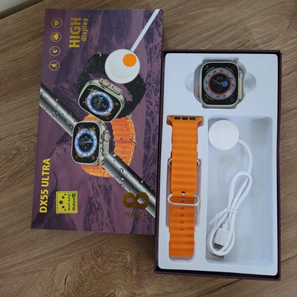 DX55 Ultra Smartwatch – High Display Sports Watch with Heart Rate & Fitness Tracking