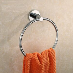 Stainless Steel Wall-Mounted Towel Ring – Modern Bathroom Accessory
