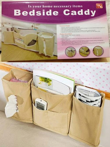 Bedside Storage Caddy – Multi-Pocket Organizer for Bed & Sofa